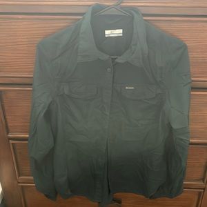 Dark green columbia bottom down